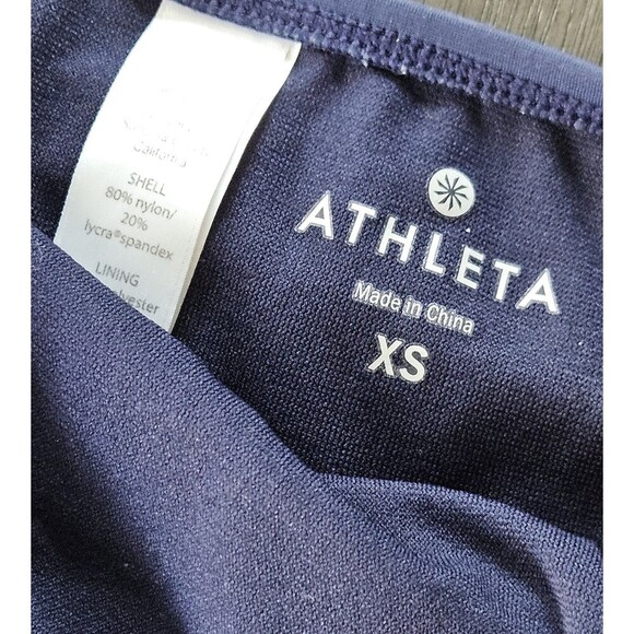 Athleta Blue Fiji Blousy Tankini Set Top 32 D/DD Bottoms XS  Wired Racerback - Picture 8 of 11